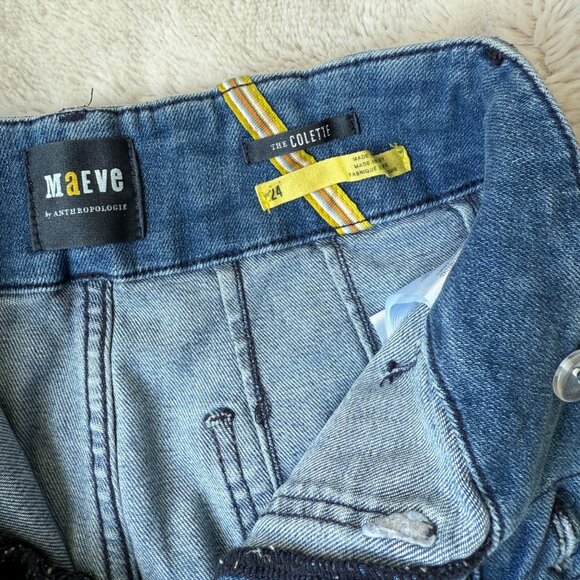 MAEVE JEANS - THE COLETTE CROP WIDE LEG- ANTHROPOLOGIE - Picture 4 of 6